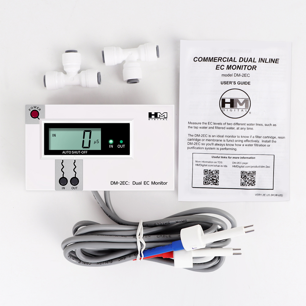 Ec Meter Digital - Digitale waterkwaliteitstester Dual Probe Online TDS-detector
