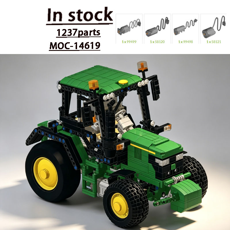 Urban Farming Model - MOC-14619 Urban Farming Tractor Bouwsteenmodel 1237