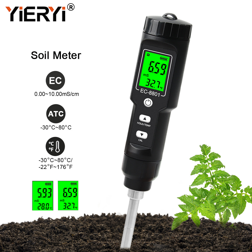Yieryi EC/TEMP Bodemtester 0,0 - Ec Meter Digital recensie en prijs