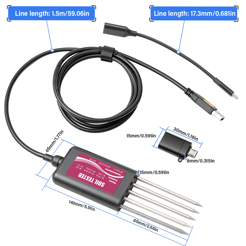 8in1 Smart Bodemtester NPK PH  - Ec Meter Digital recensie en prijs